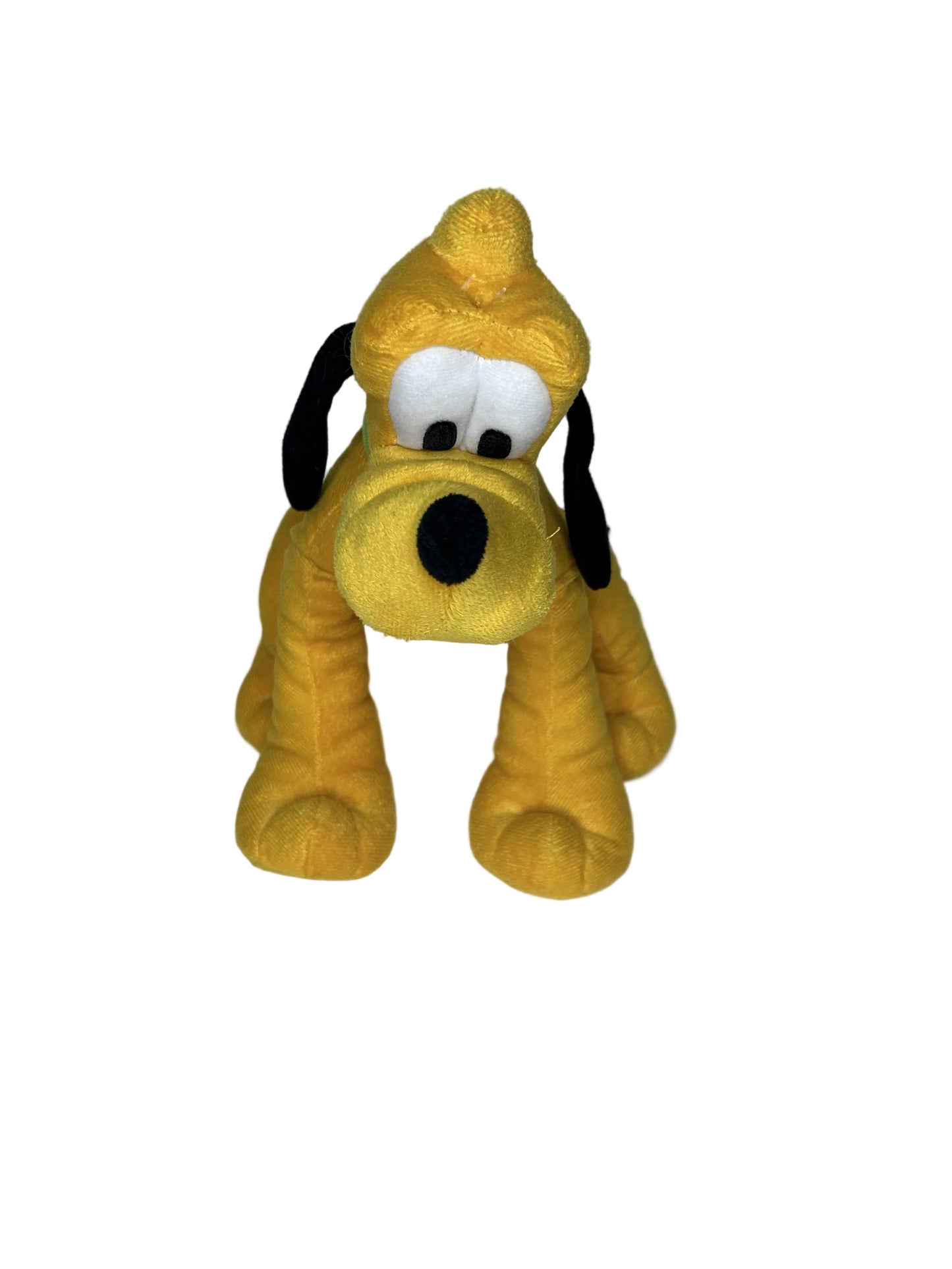 Disney Pluto Plush Stuffed Animal — Just Play LLC | Licensed Disney (c. 2013–2014) | Sitting Pose