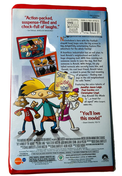 Hey Arnold! The Movie VHS + Arnold Plush Bundle - Nickelodeon 90s Collectible Set