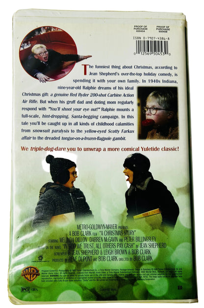 A Christmas Story (1983) VHS - Peter Billingsley Melinda Dillon Darren McGavin - Bob Clark Holiday Classic - Clamshell