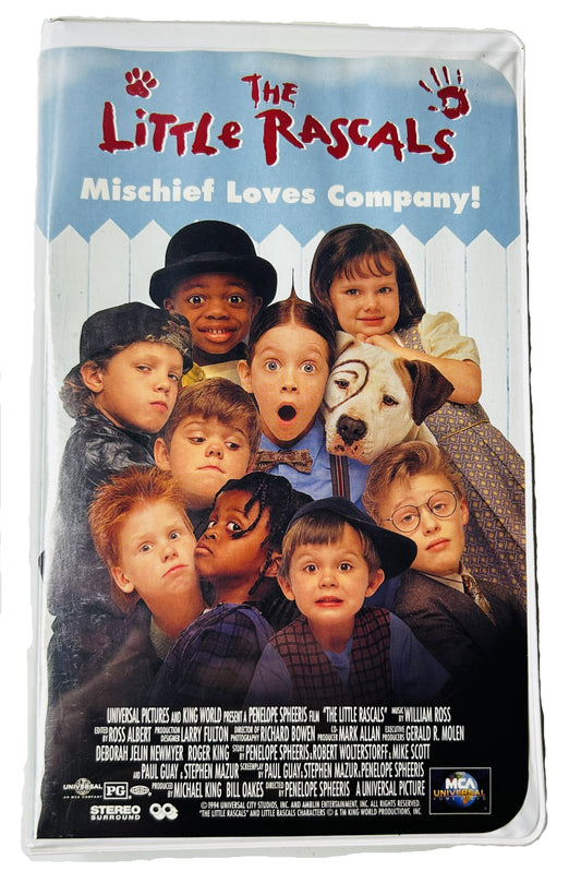 The Little Rascals: Mischief Loves Company! (1994) VHS - Penelope Spheeris - Universal - Clamshell Case