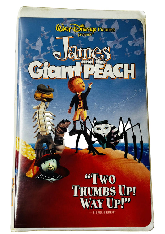 James and the Giant Peach (1996) VHS - Paul Terry Susan Sarandon - Henry Selick - Disney - Clamshell Case