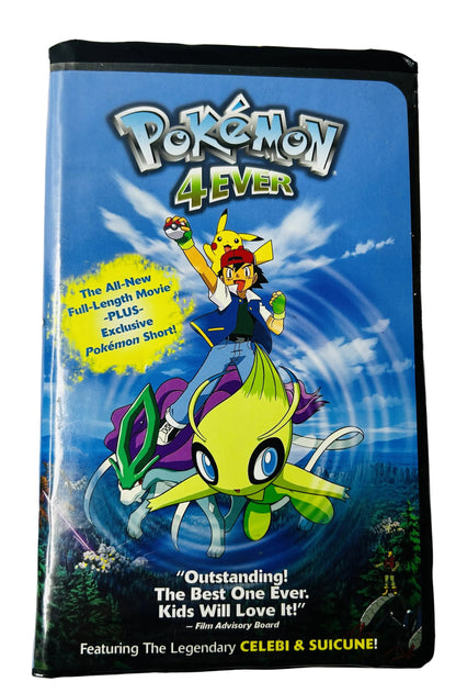 Pokémon 4Ever (2002) VHS - Celebi Suicune - Veronica Taylor Rachael Lillis - Miramax - Clamshell Case