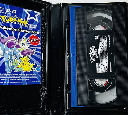 Pokémon 4Ever (2002) VHS - Celebi Suicune - Veronica Taylor Rachael Lillis - Miramax - Clamshell Case