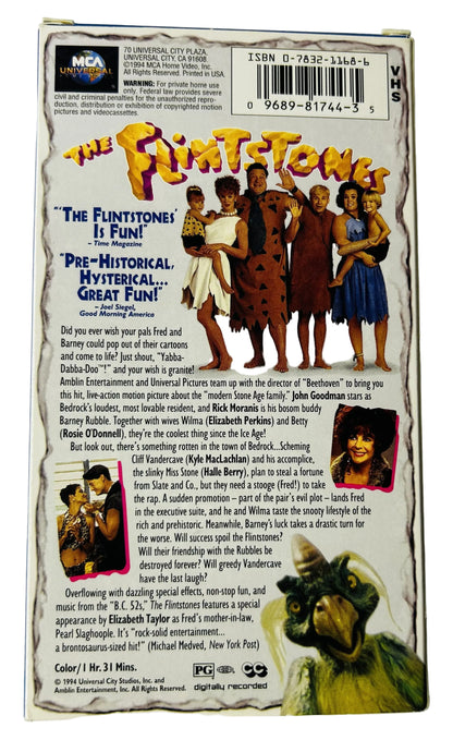 The Flintstones (1994) VHS - John Goodman Rick Moranis Elizabeth Perkins - Brian Levant - MCA/Universal