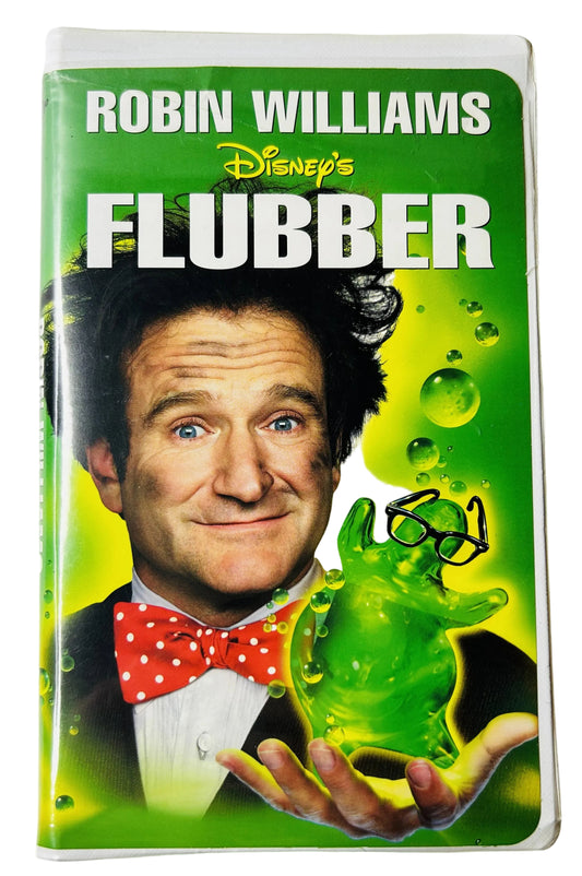 Flubber (1997) VHS - Robin Williams Marcia Gay Harden Christopher McDonald - Les Mayfield - Walt Disney