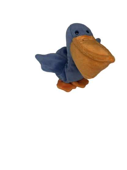 Ty Beanie Baby Bundle — Scoop the Pelican | 1996 Standard + 1998 Teenie | Both Tags Intact