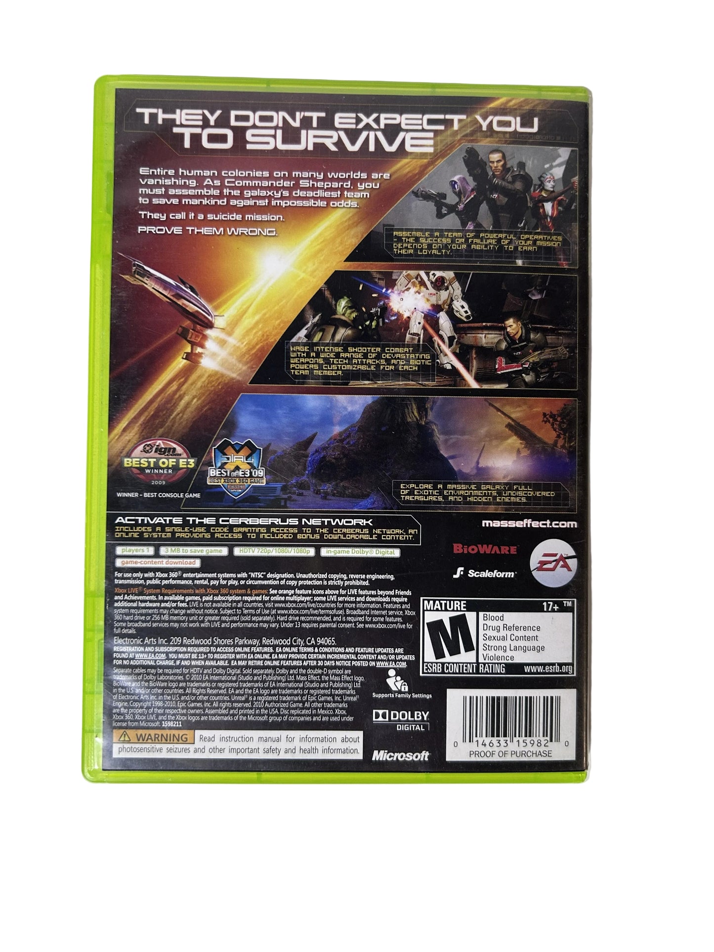 Mass Effect 2 CIB — Xbox 360 | BioWare / EA (2010) | 2 Discs, Case & Inserts