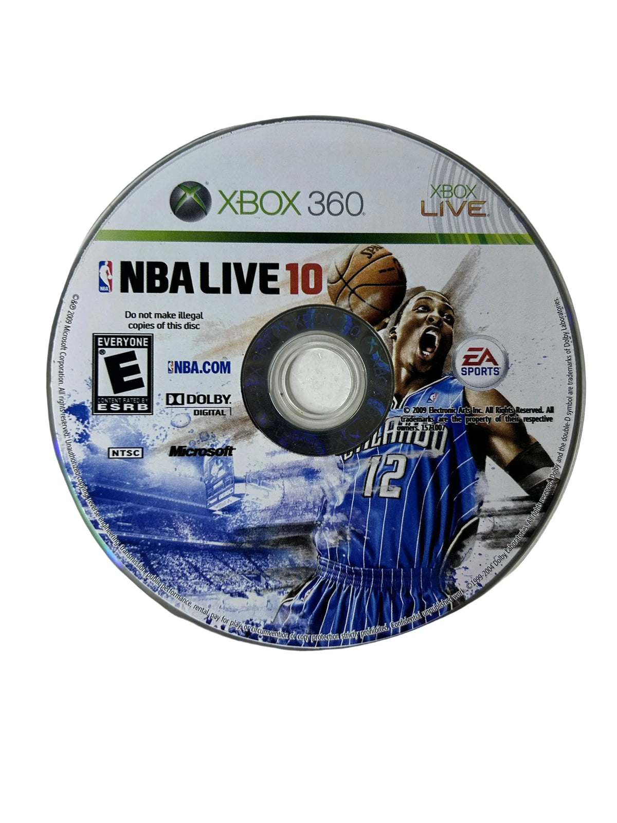 NBA Live 10 — Xbox 360 | EA Sports (2009) | Disc Only
