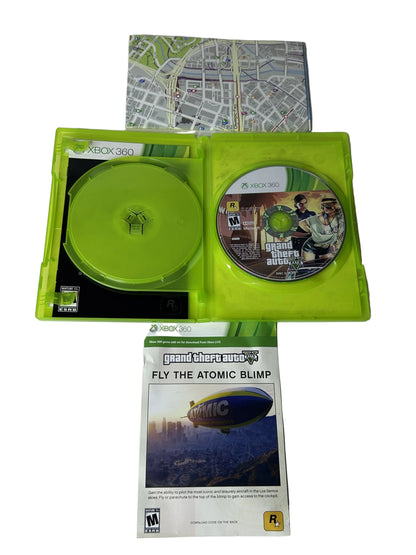 Grand Theft Auto V CIB — Xbox 360 | Rockstar North / Rockstar Games (2013) | 2 Discs, Manual, Map & Insert