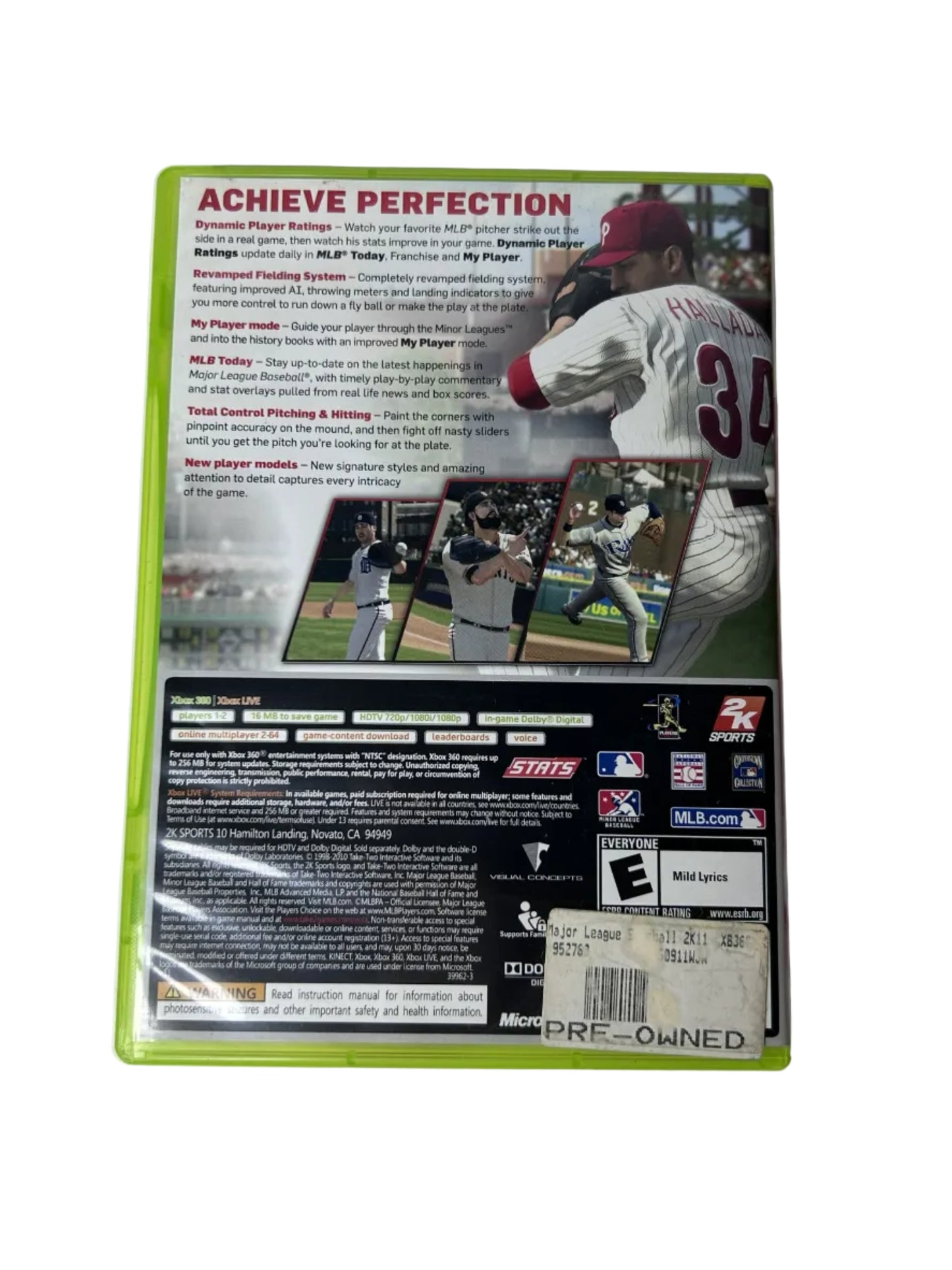 MLB 2K11 CIB — Xbox 360 | Visual Concepts / 2K Sports (2011) | Disc, Case & Manual