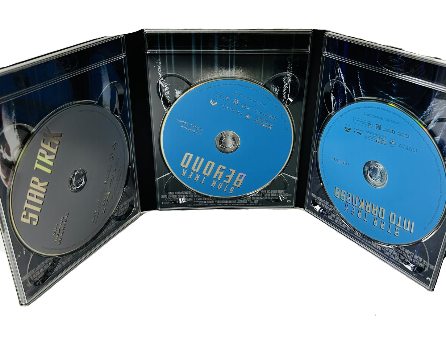 Star Trek 3-Movie Collection Blu-ray - J.J. Abrams Reboot Trilogy Chris Pine Zachary Quinto Paramount (Used)