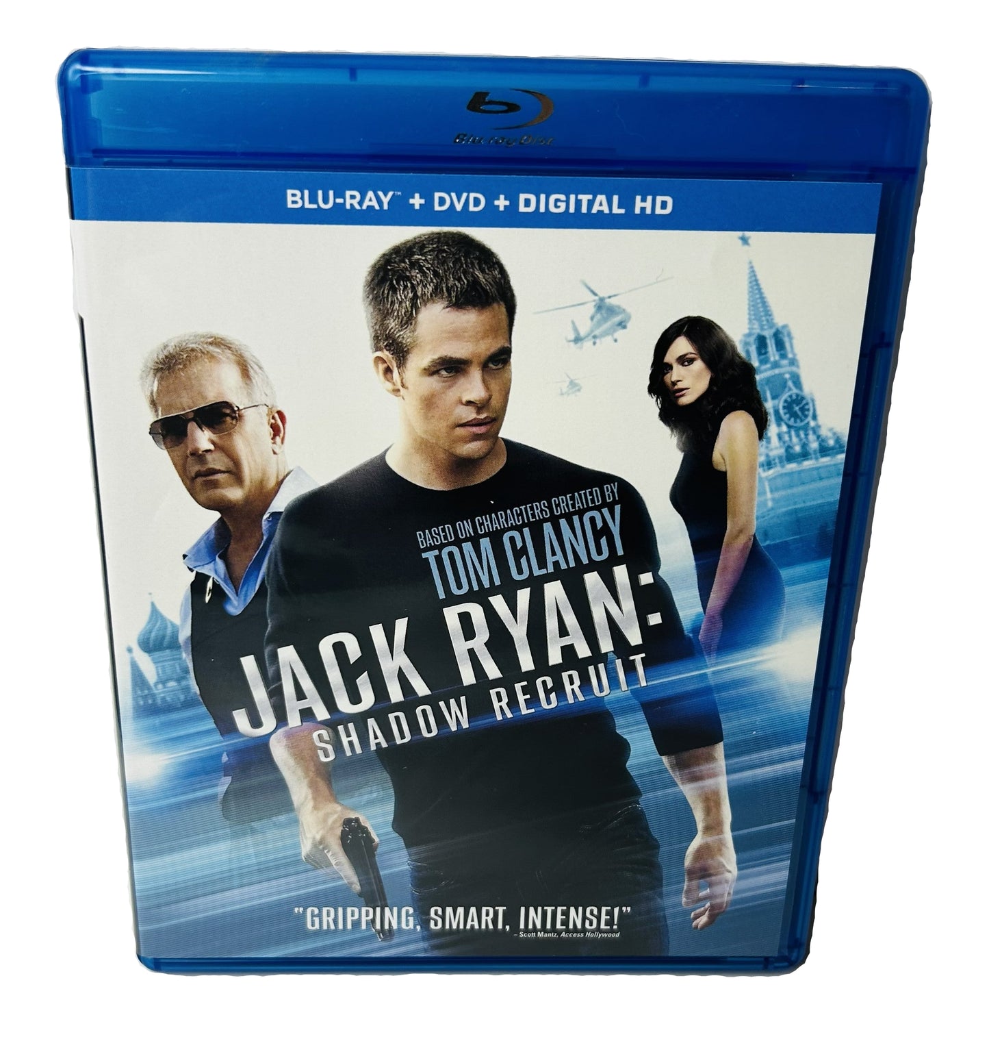 Jack Ryan: Shadow Recruit Blu-ray + DVD + Digital HD - Tom Clancy Chris Pine Kevin Costner Paramount (Used)