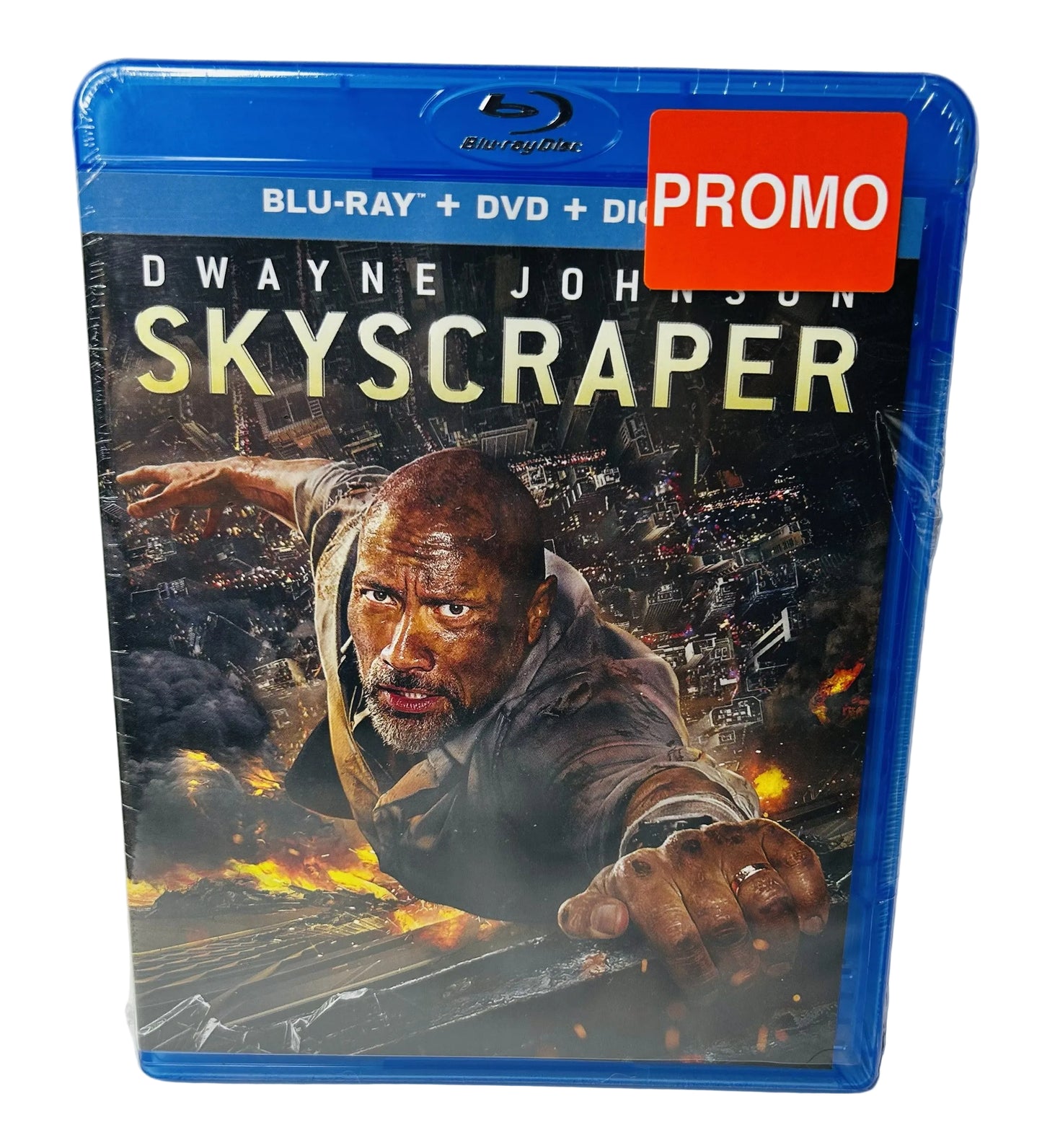 Skyscraper Blu-ray + DVD + Digital - Rawson Marshall Thurber Dwayne Johnson Neve Campbell Universal (New, Sealed)