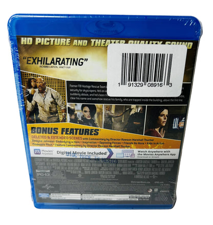 Skyscraper Blu-ray + DVD + Digital - Rawson Marshall Thurber Dwayne Johnson Neve Campbell Universal (New, Sealed)