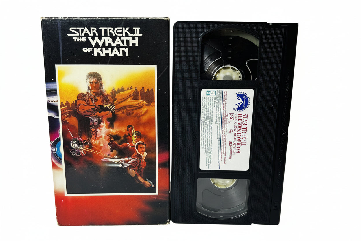 Star Trek II: The Wrath of Khan VHS - Nicholas Meyer William Shatner Leonard Nimoy Ricardo Montalban Paramount (Used)