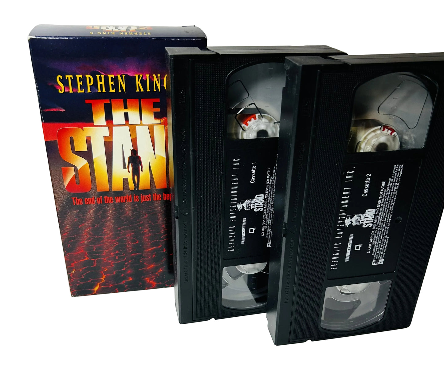 Stephen King's The Stand 2-VHS Set - Mick Garris Gary Sinise Molly Ringwald Rob Lowe Republic Pictures (Used)