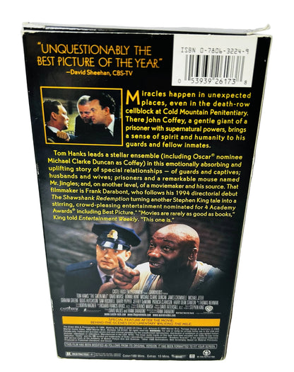 The Green Mile 2-VHS Set - Frank Darabont Tom Hanks Michael Clarke Duncan David Morse Warner Bros (Used)