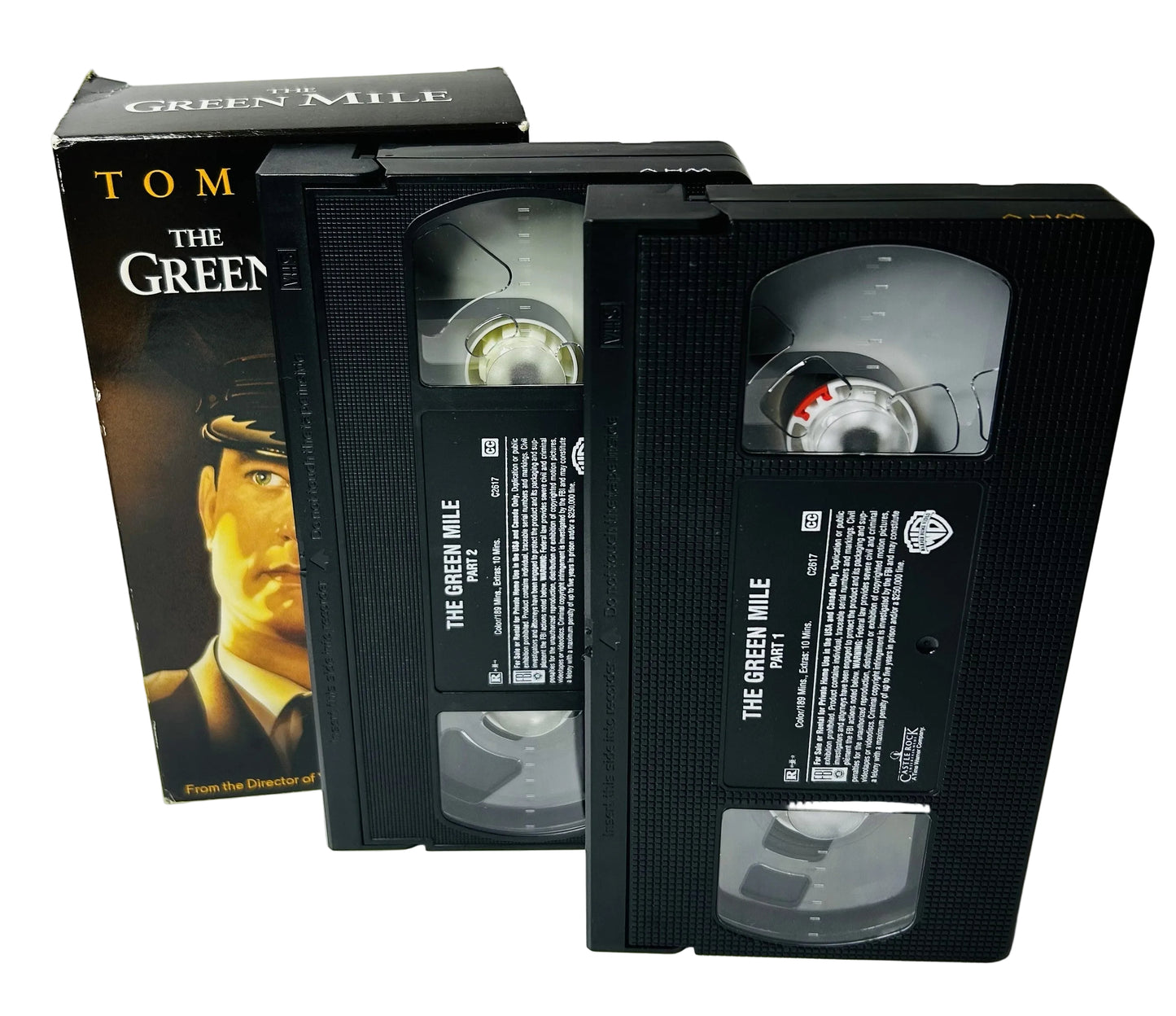 The Green Mile 2-VHS Set - Frank Darabont Tom Hanks Michael Clarke Duncan David Morse Warner Bros (Used)