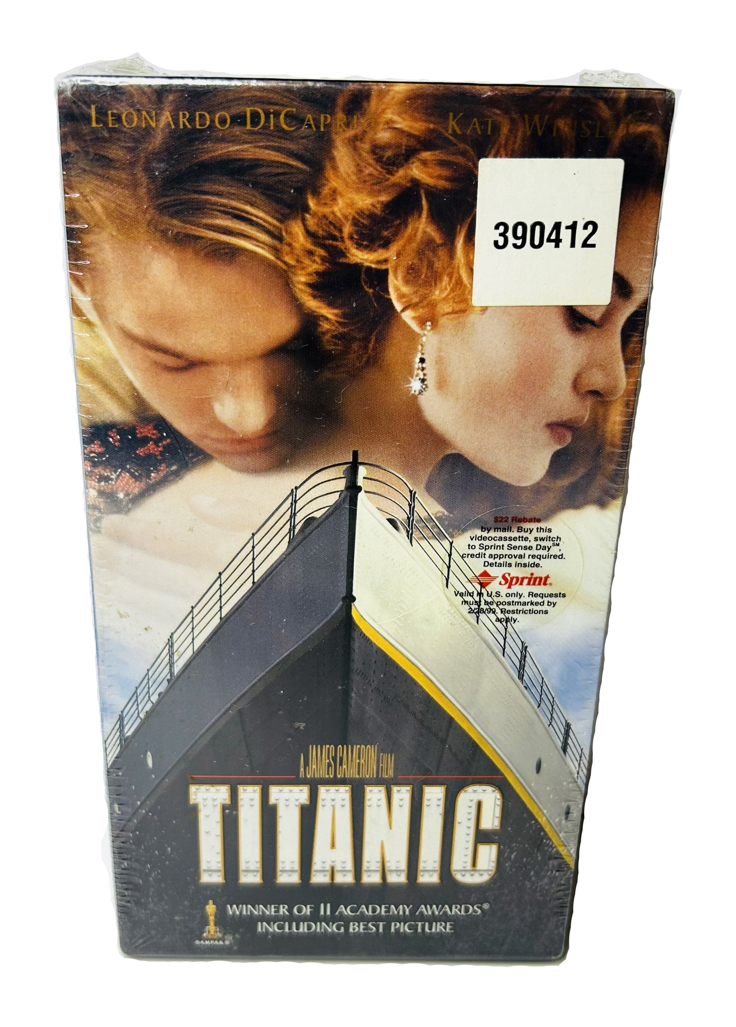 Titanic 2-VHS Deluxe Collector's Edition - James Cameron Leonardo DiCaprio Kate Winslet Paramount (New, Sealed)