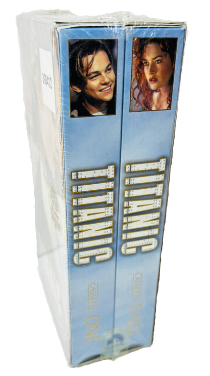 Titanic 2-VHS Deluxe Collector's Edition - James Cameron Leonardo DiCaprio Kate Winslet Paramount (New, Sealed)