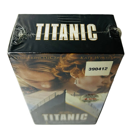 Titanic 2-VHS Deluxe Collector's Edition - James Cameron Leonardo DiCaprio Kate Winslet Paramount (New, Sealed)