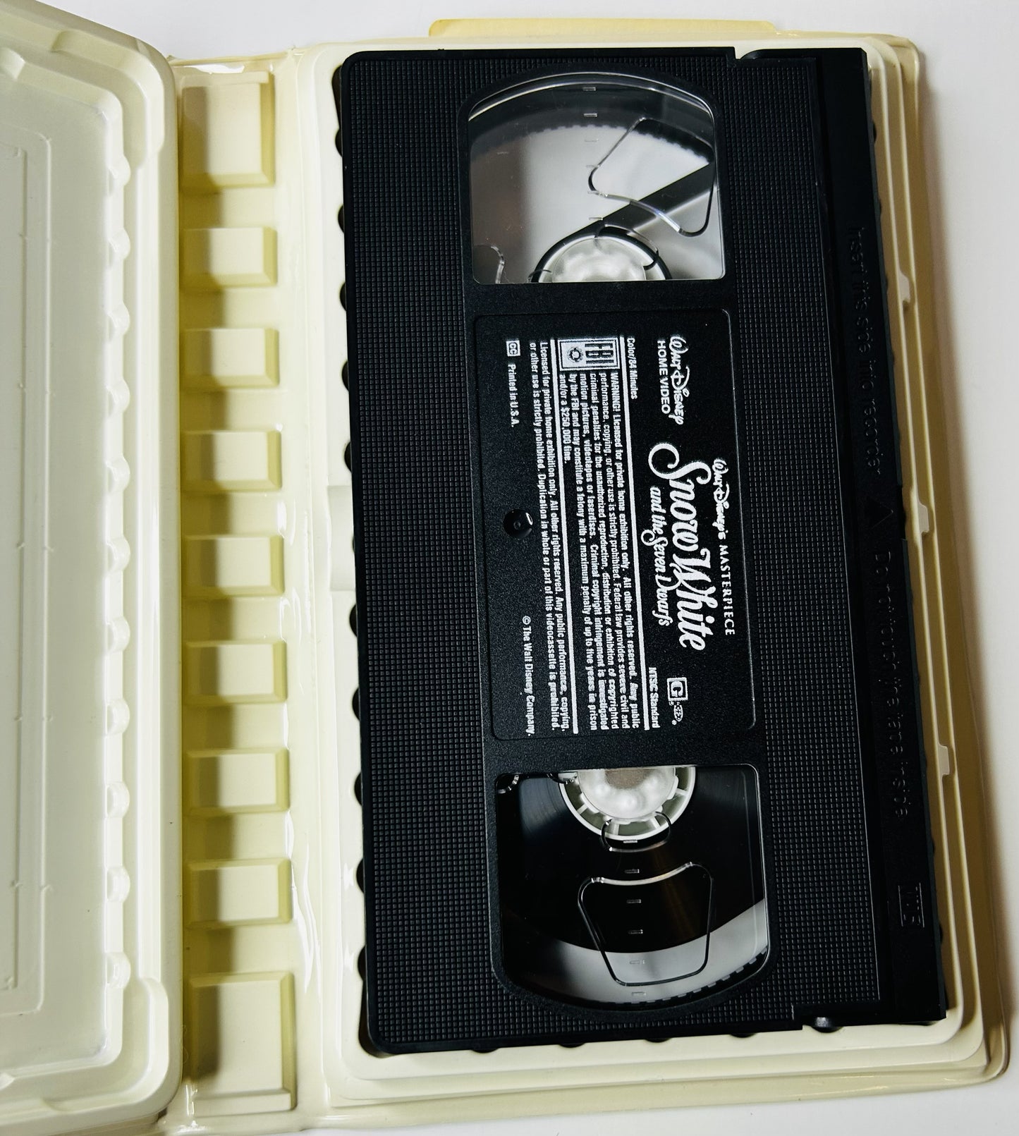 Disney's Snow White and the Seven Dwarfs Masterpiece Collection VHS - David Hand Classic Animated Feature Walt Disney (Used)