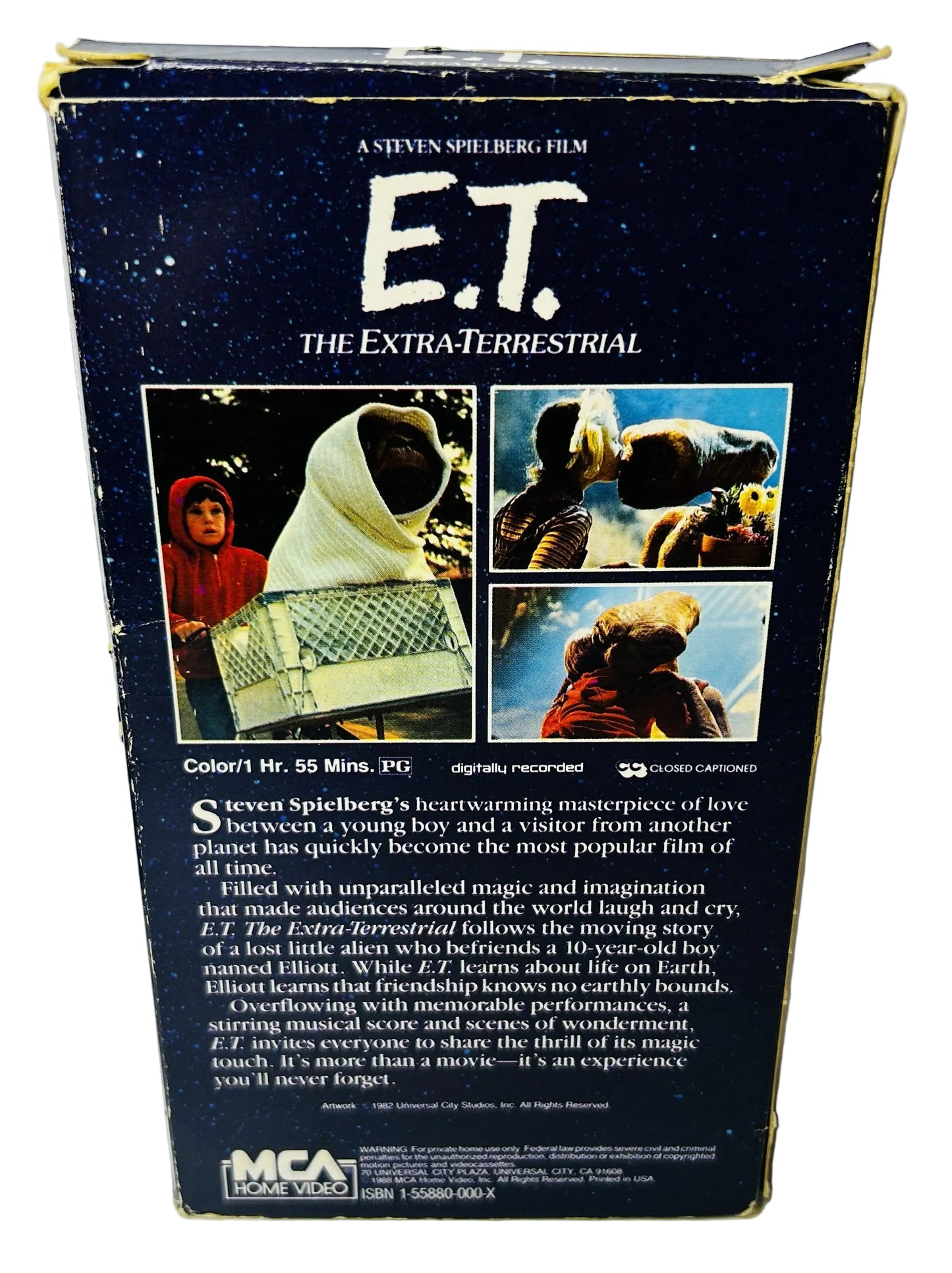 E.T. The Extra-Terrestrial VHS - Steven Spielberg Henry Thomas Dee Wallace Drew Barrymore MCA (Used)
