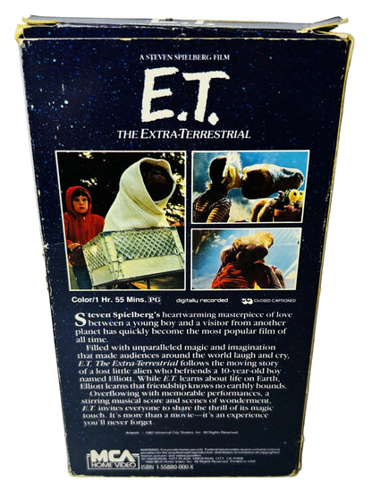 E.T. The Extra-Terrestrial VHS - Steven Spielberg Henry Thomas Dee Wallace Drew Barrymore MCA (Used)