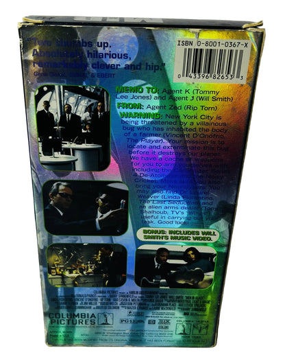 Men in Black VHS - Barry Sonnenfeld Tommy Lee Jones Will Smith Linda Fiorentino Columbia Pictures (Used)