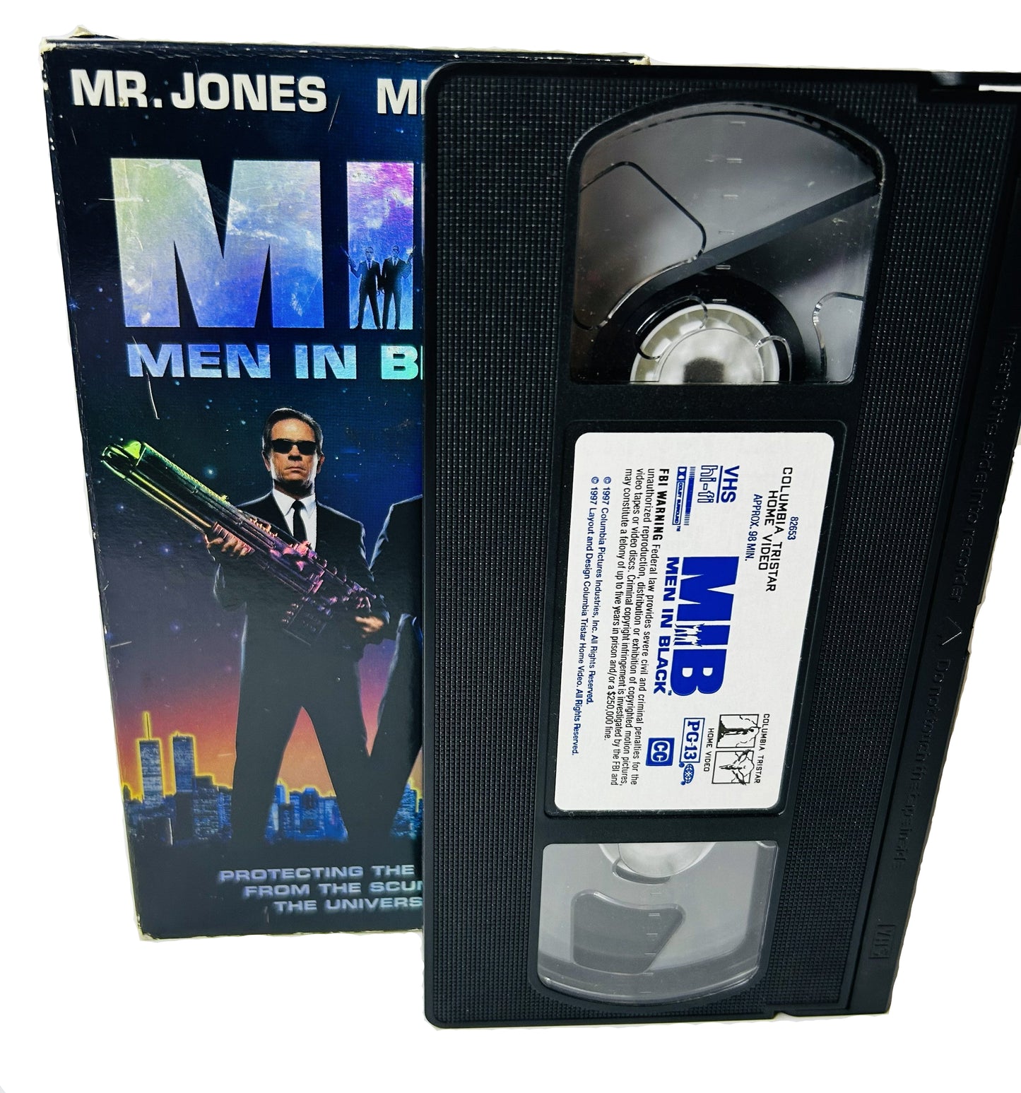 Men in Black VHS - Barry Sonnenfeld Tommy Lee Jones Will Smith Linda Fiorentino Columbia Pictures (Used)