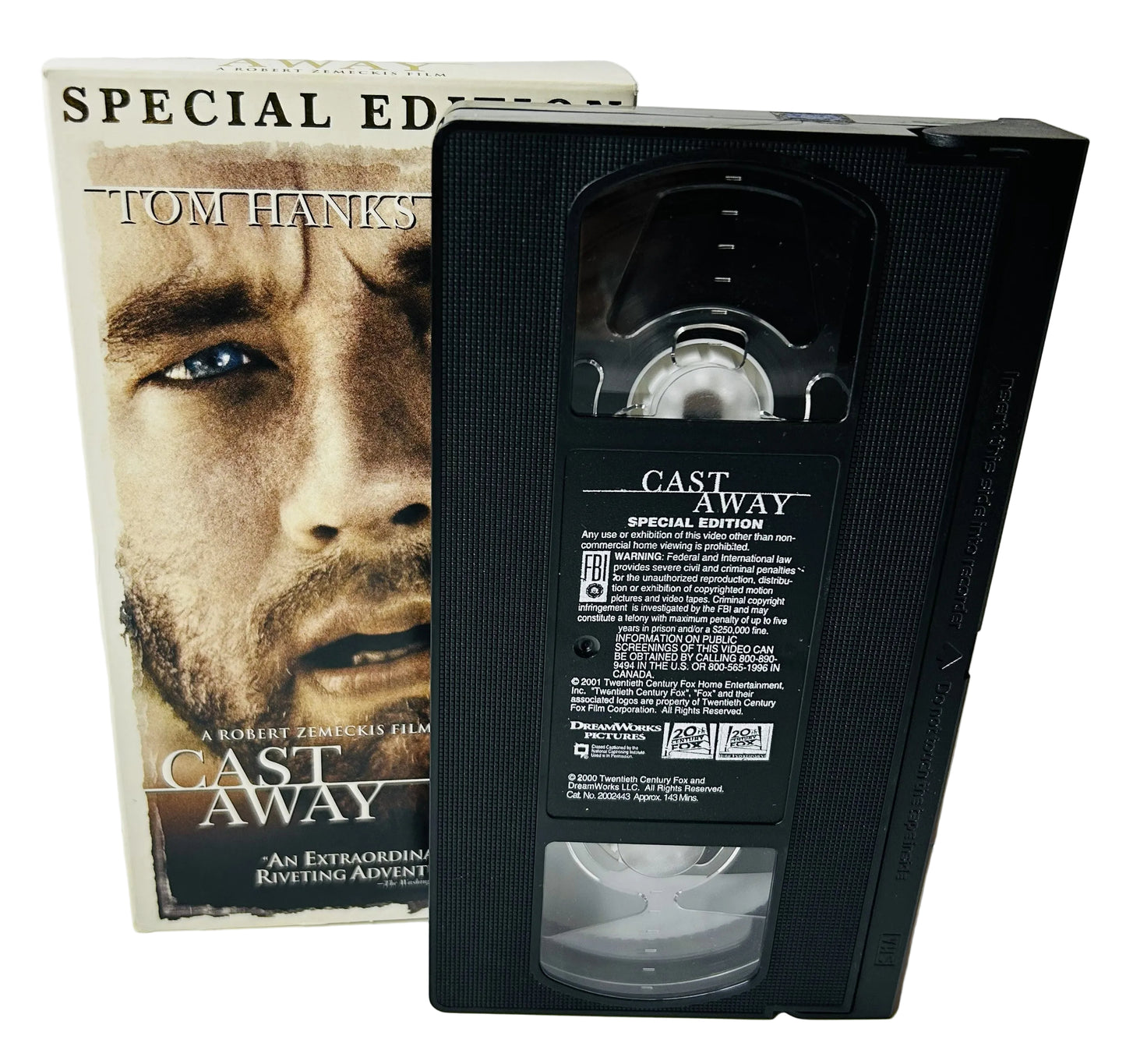 Cast Away Special Edition VHS - Robert Zemeckis Tom Hanks Helen Hunt 20th Century Fox (Used)