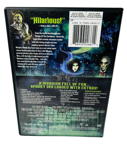 Disney's The Haunted Mansion Widescreen DVD - Rob Minkoff Eddie Murphy Terence Stamp Jennifer Tilly Buena Vista (Used)