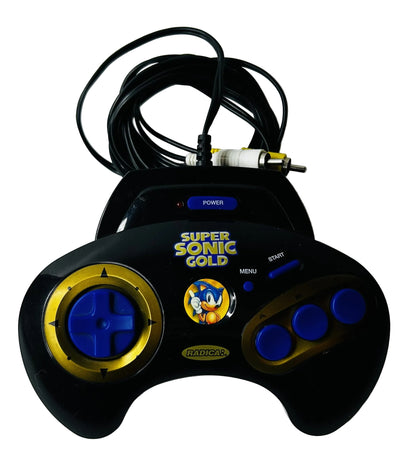 Super Sonic Gold Plug & Play TV Game - Radica 6-in-1 Sonic the Hedgehog Collection (Used)