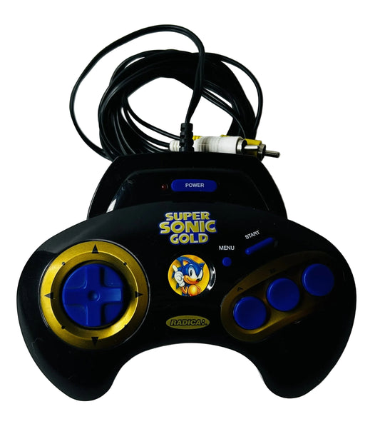 Super Sonic Gold Plug & Play TV Game - Radica 6-in-1 Sonic the Hedgehog Collection (Used)