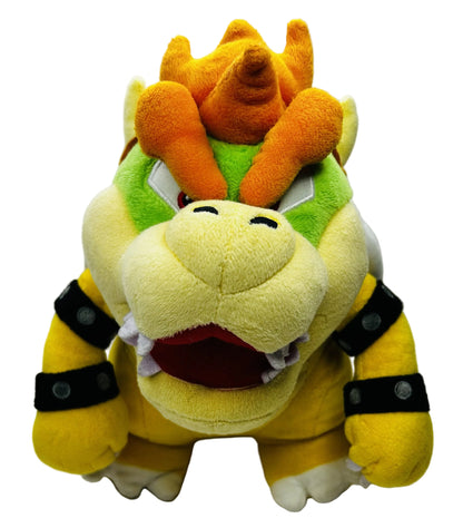 Super Mario Bowser Plush 10" - King Koopa Official Nintendo Sanei Stuffed Toy (Used)