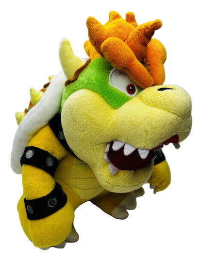 Super Mario Bowser Plush 10" - King Koopa Official Nintendo Sanei Stuffed Toy (Used)
