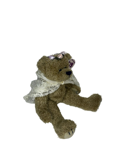 Eve bear with lace cape open