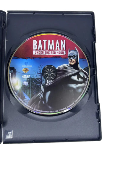 Batman Under the Red Hood DVD disc underside and case