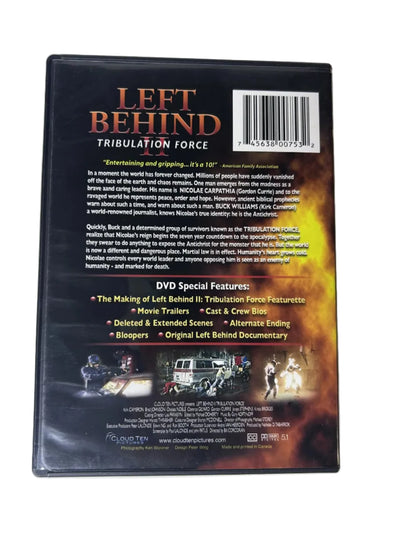 Left Behind II Tribulation Force DVD back cover and special features
