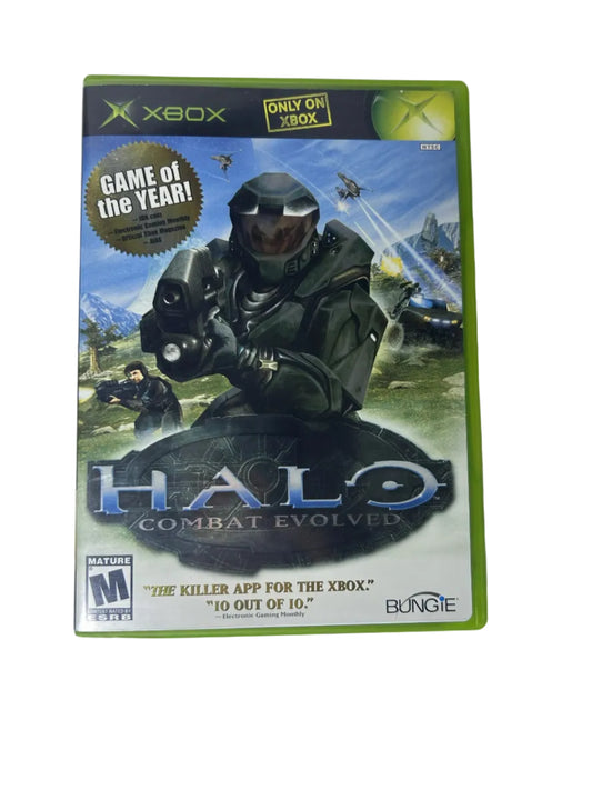 Halo CIB contents with game disc, case, instruction manual, and insert