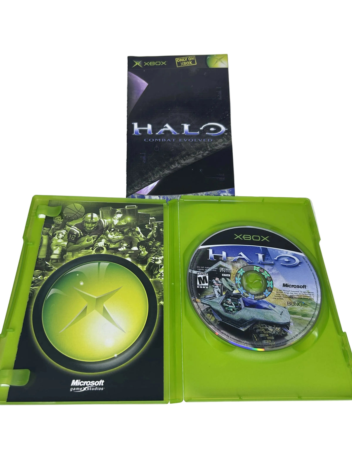 Halo Combat Evolved Xbox case spine and angled cover