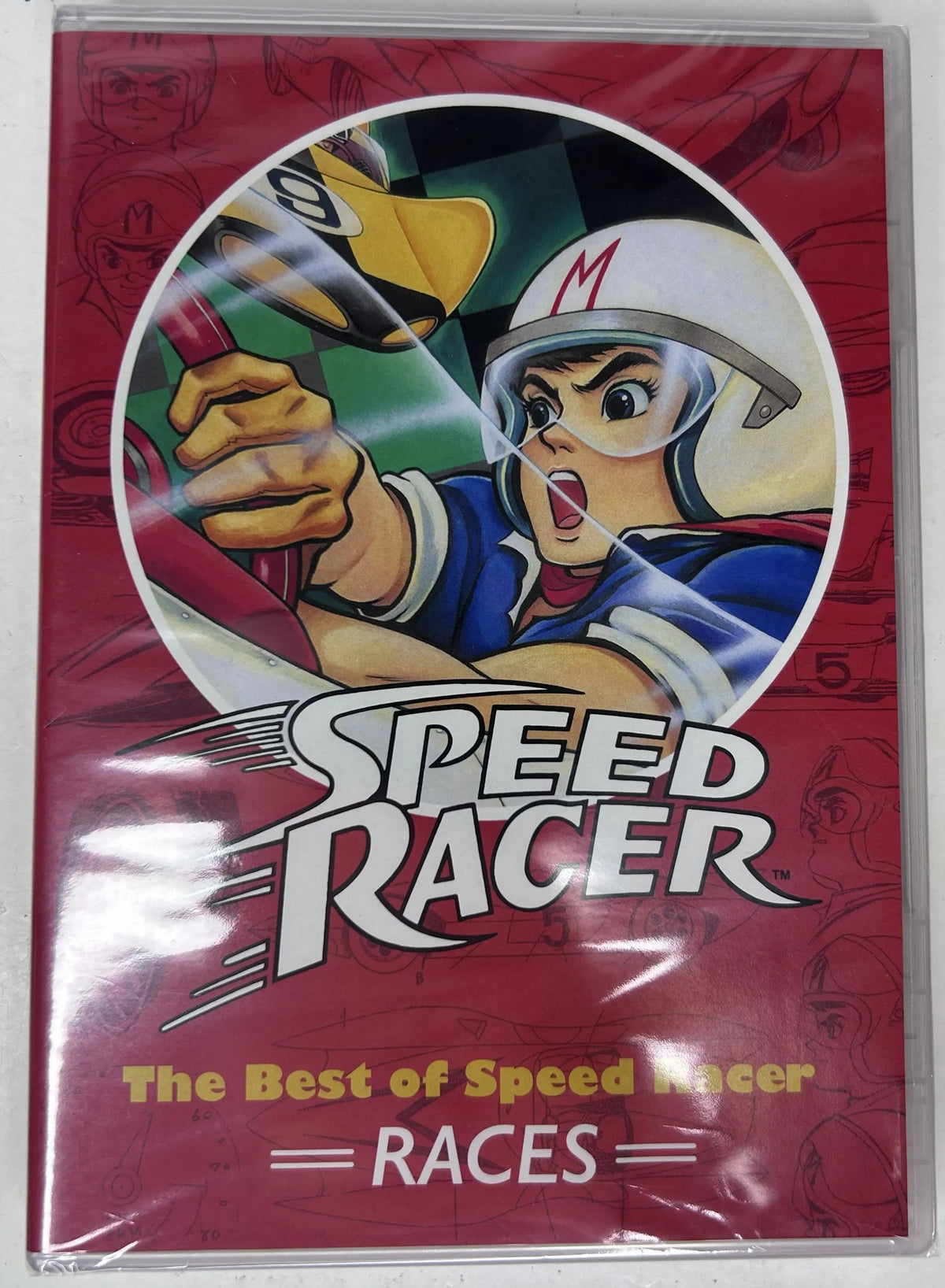 The Best of Speed Racer Races DVD back cover with barcode sticker