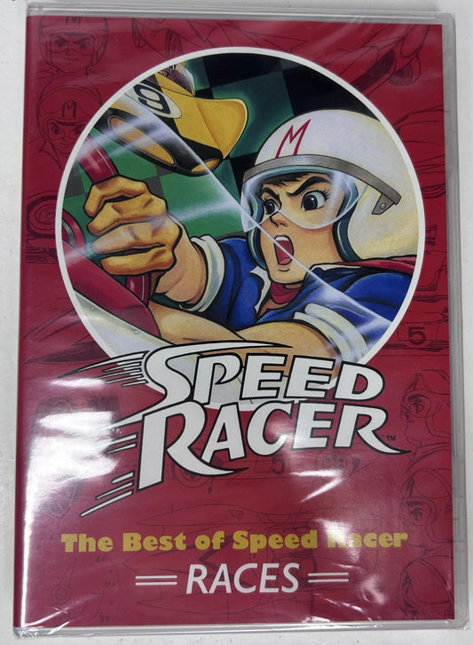 The Best of Speed Racer Races DVD back cover with barcode sticker