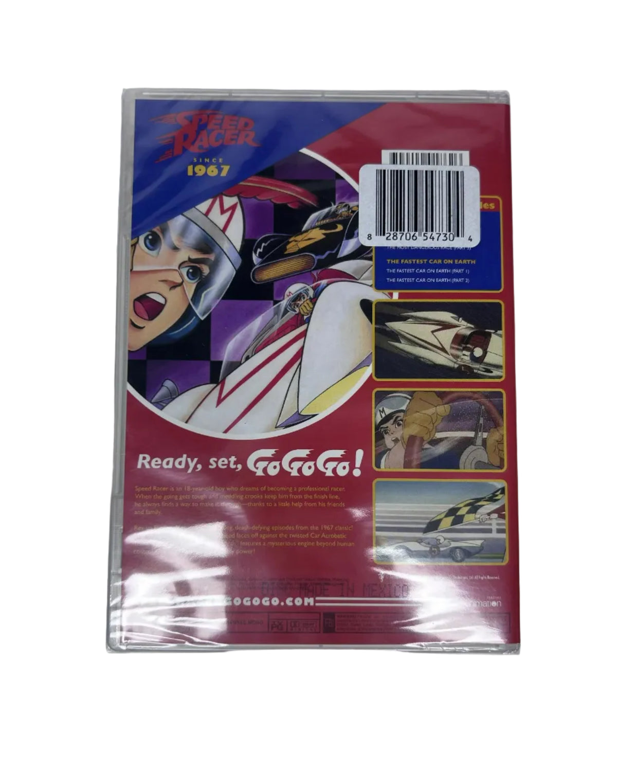 The Best of Speed Racer Races DVD spine and sealed wrapping