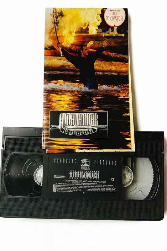 Highlander 10th Anniversary Director's Cut VHS - Russell Mulcahy - Christopher Lambert & Sean Connery